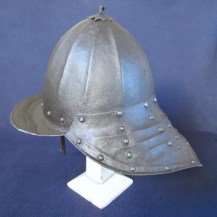 English 17th Century Zischägge or Dutch Pot Helmet of English Civil War Type 8
